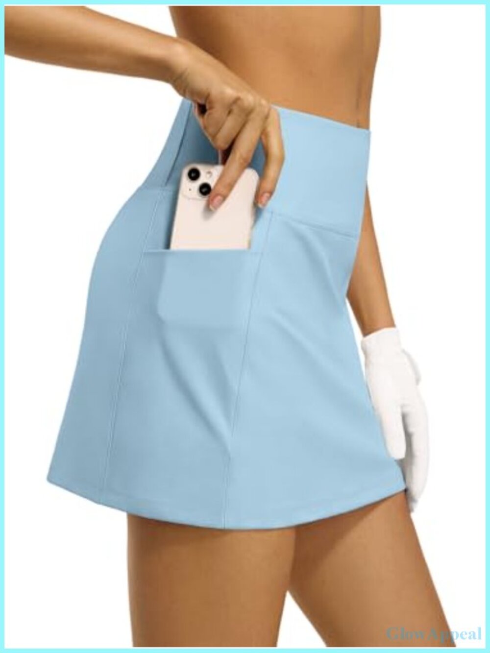 High Waisted Skort with Pockets Athletic Tennis Golf Skirt